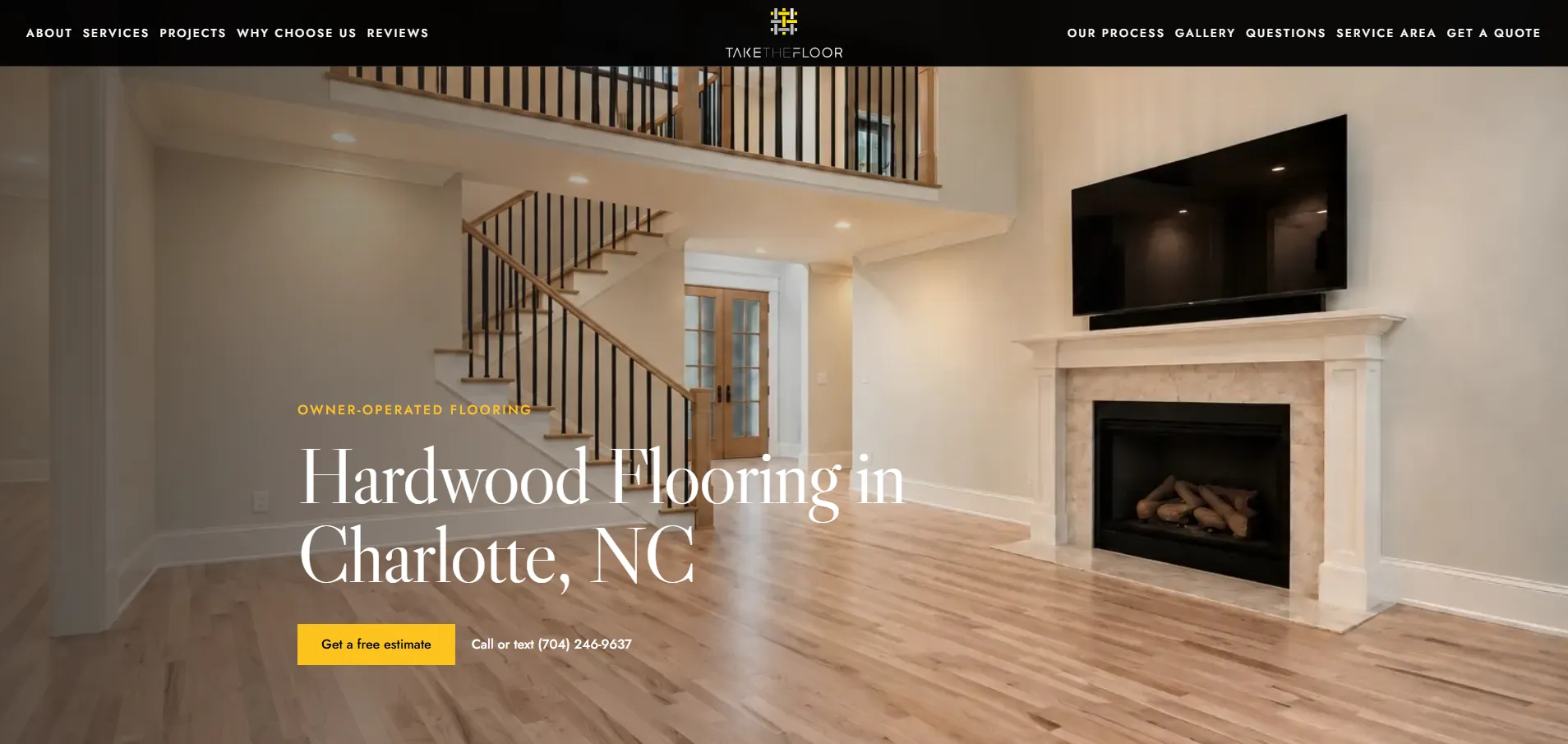 Take The Floor website screenshot